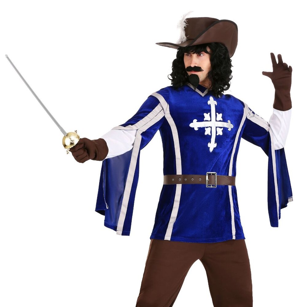 L Men's Musketeer Halloween Costume - Picture 2 of 6